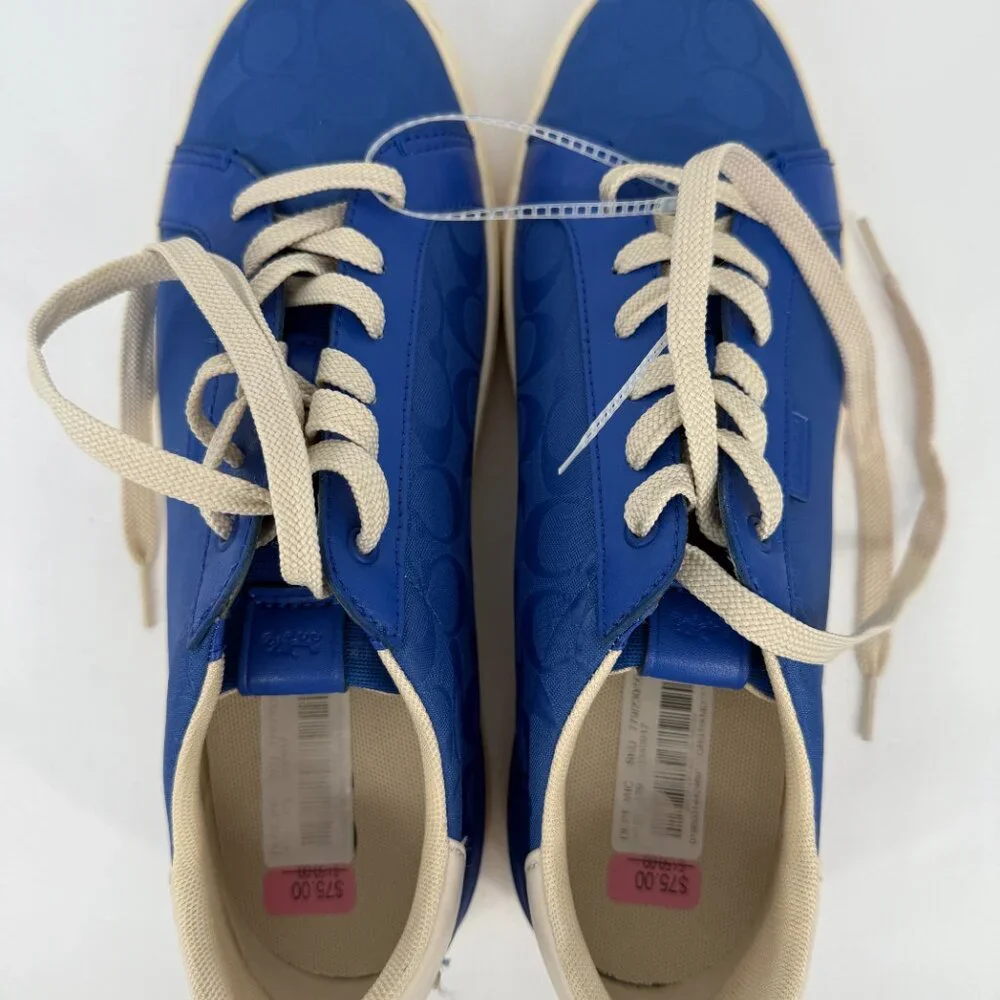 Coach Low Line Men’s Sneakers Royal Blue - Picture 3 of 7